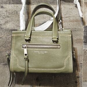 New Marc Jacobs Mini Cruiser Pebbled Leather Crossbody Satchel